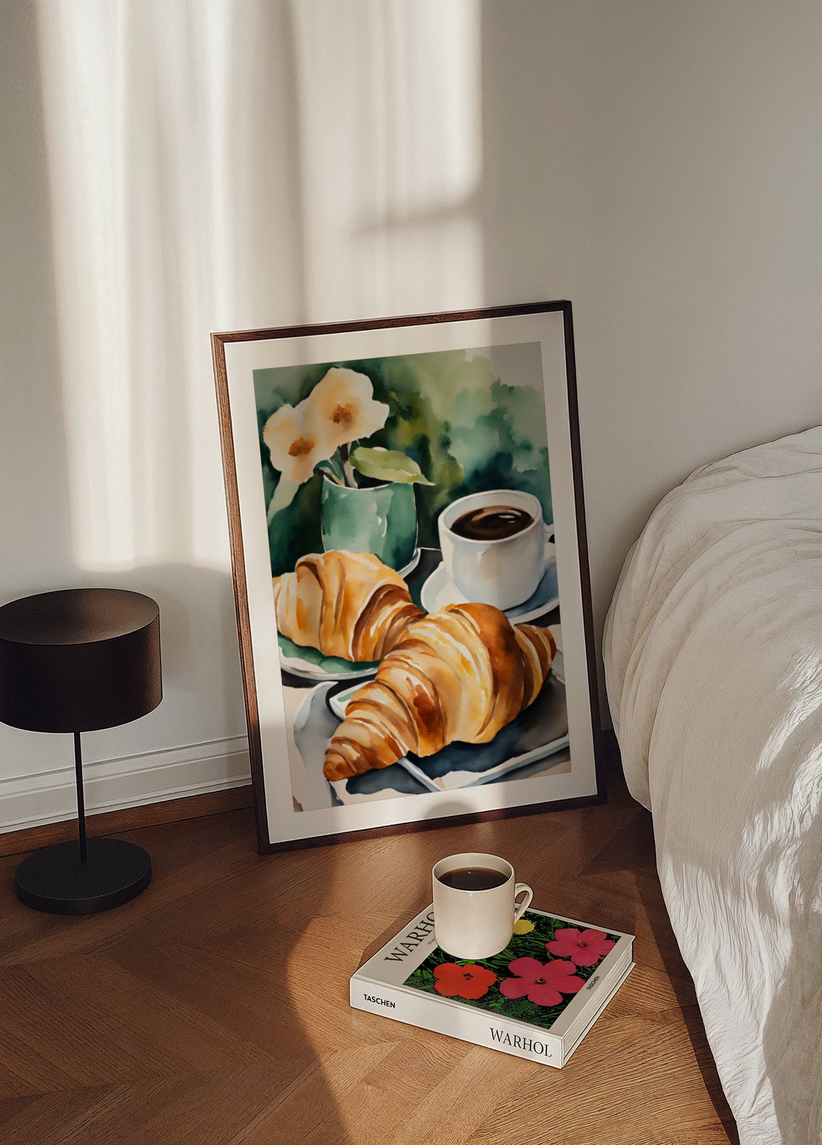 Čerstvé croissanty a káva