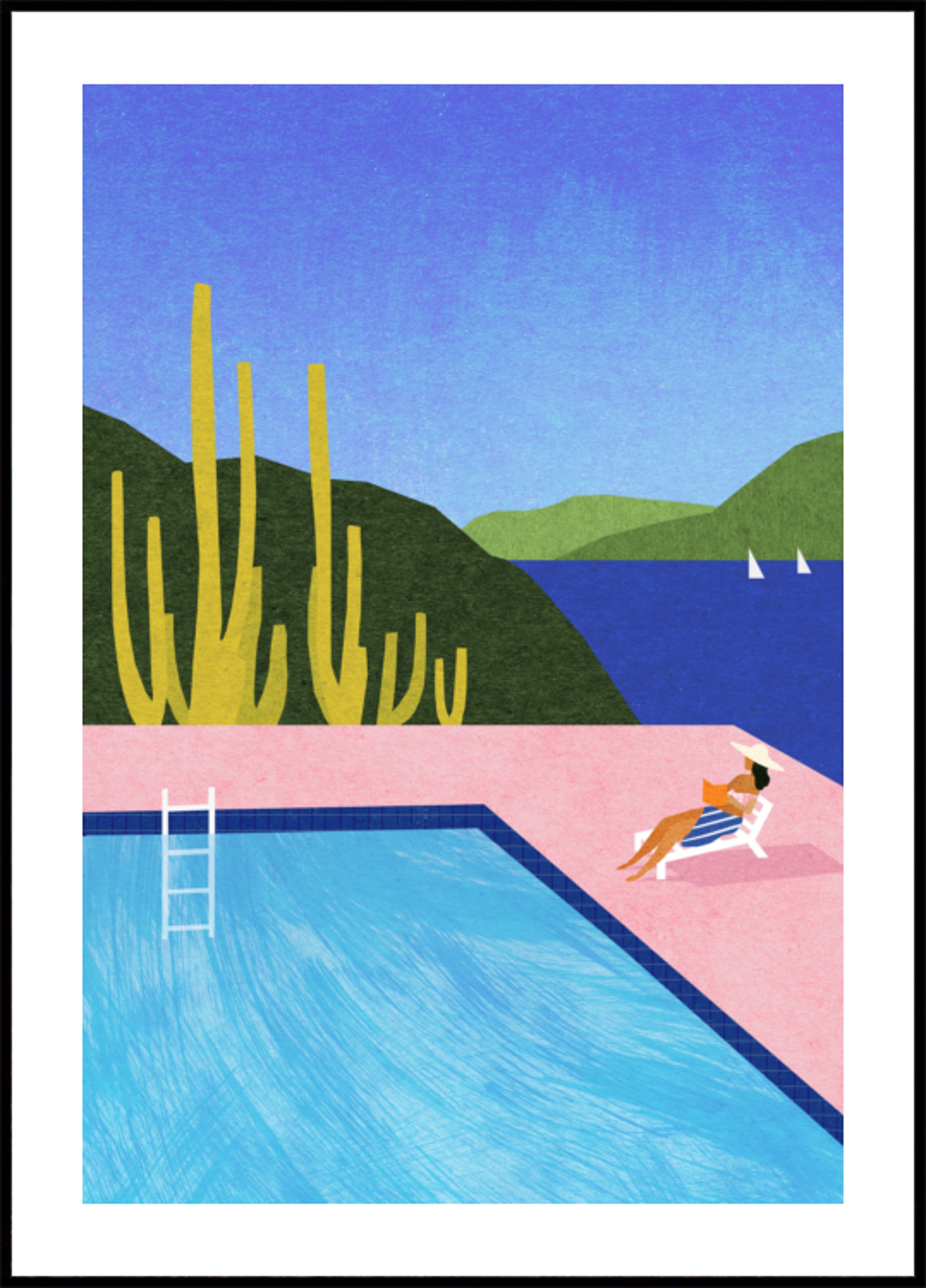 Poolside Ocean View - Posterbox