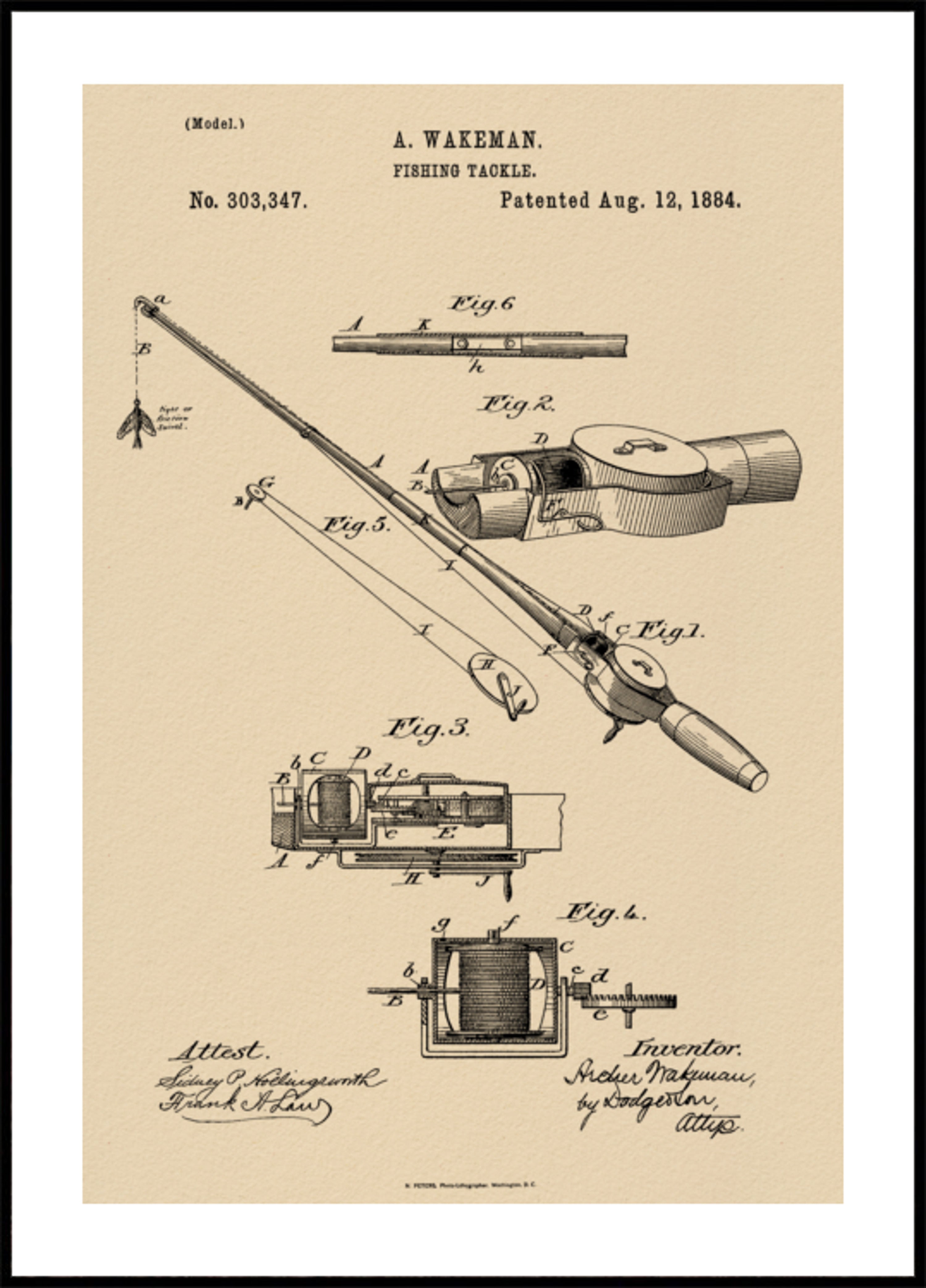 Patent na vintage rybářské náčiní