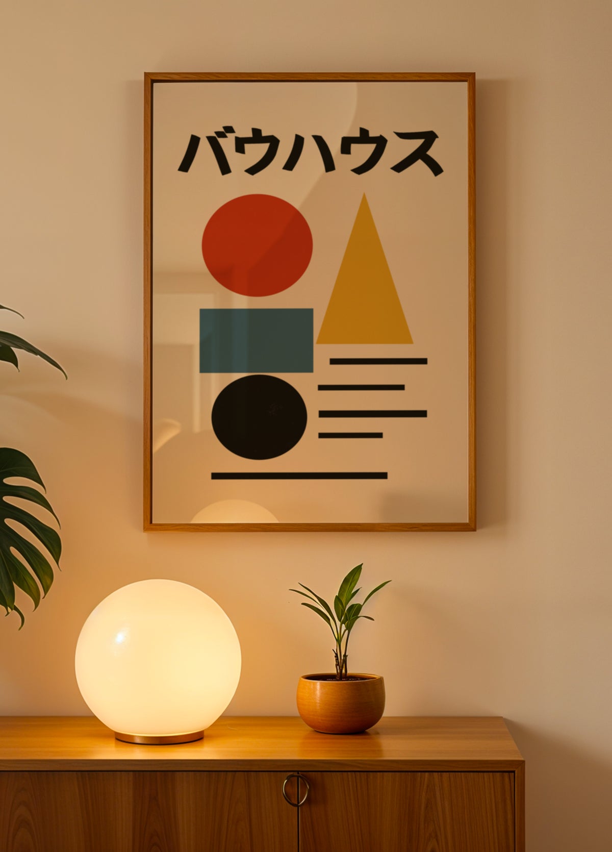 Geometrický abstrakt Bauhaus
