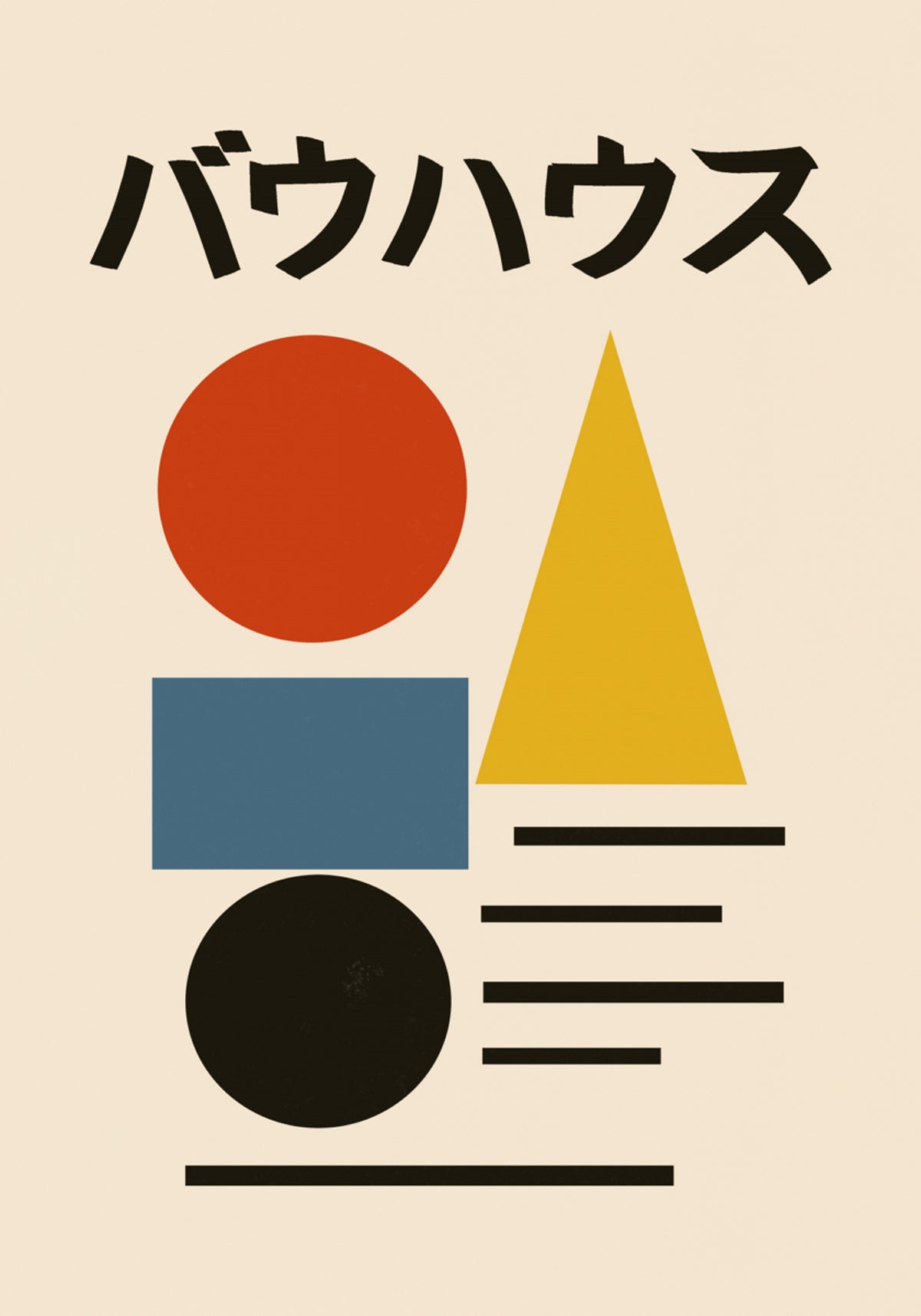 Geometrický abstrakt Bauhaus