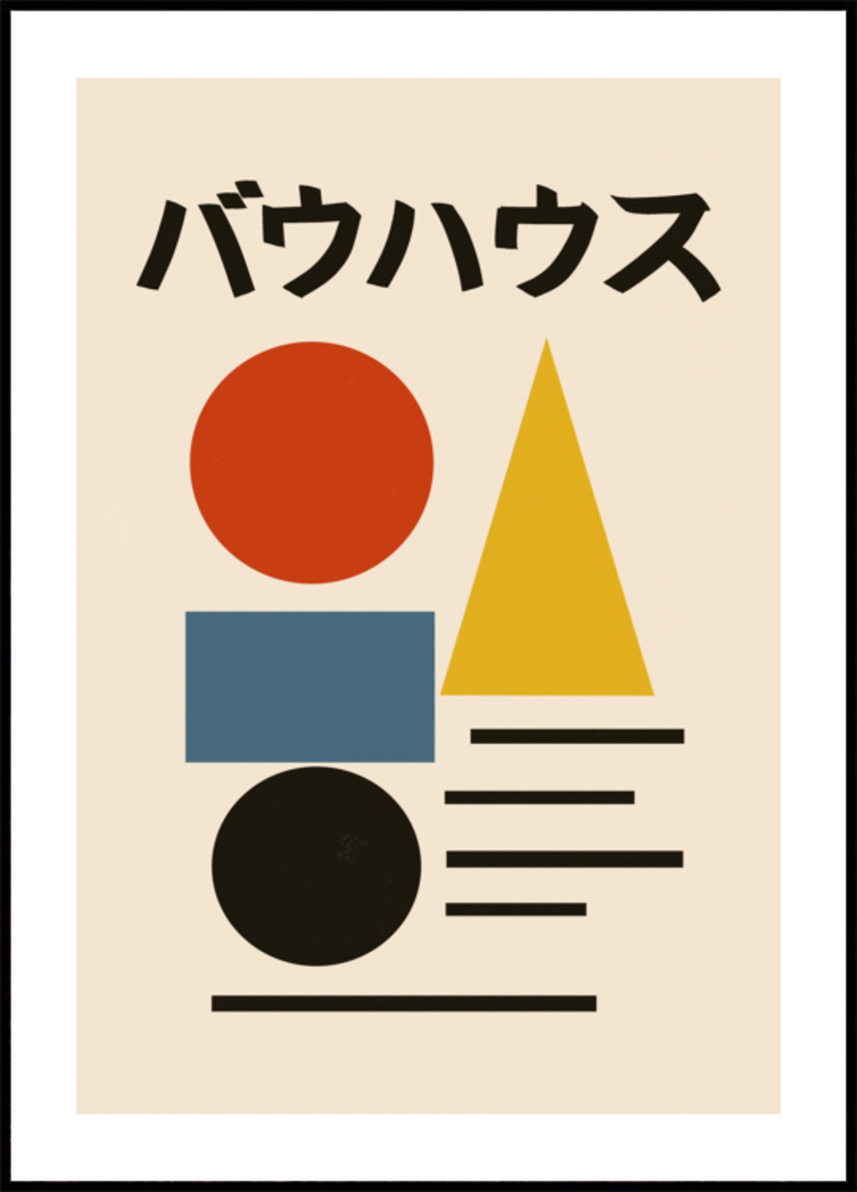 Geometrický abstrakt Bauhaus