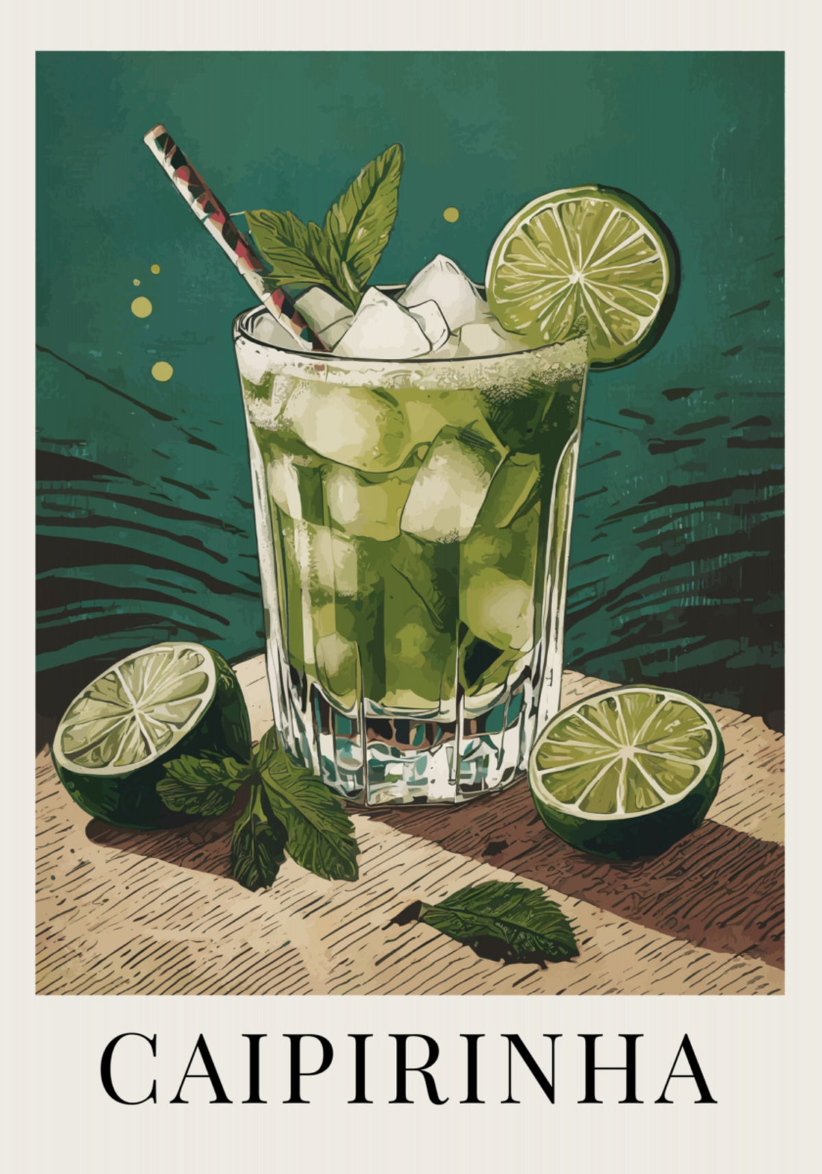 Osvěžující koktejl Caipirinha