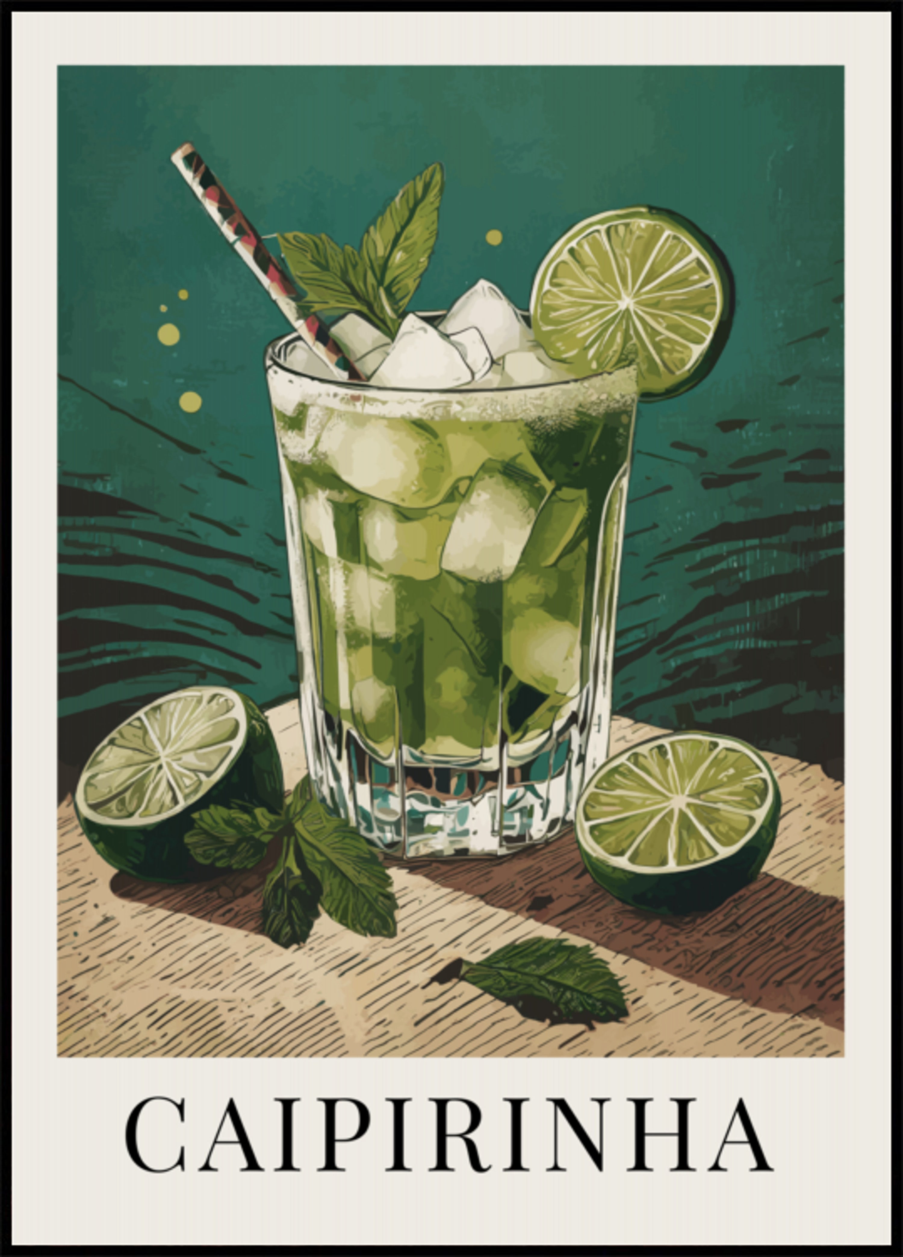 Osvěžující koktejl Caipirinha