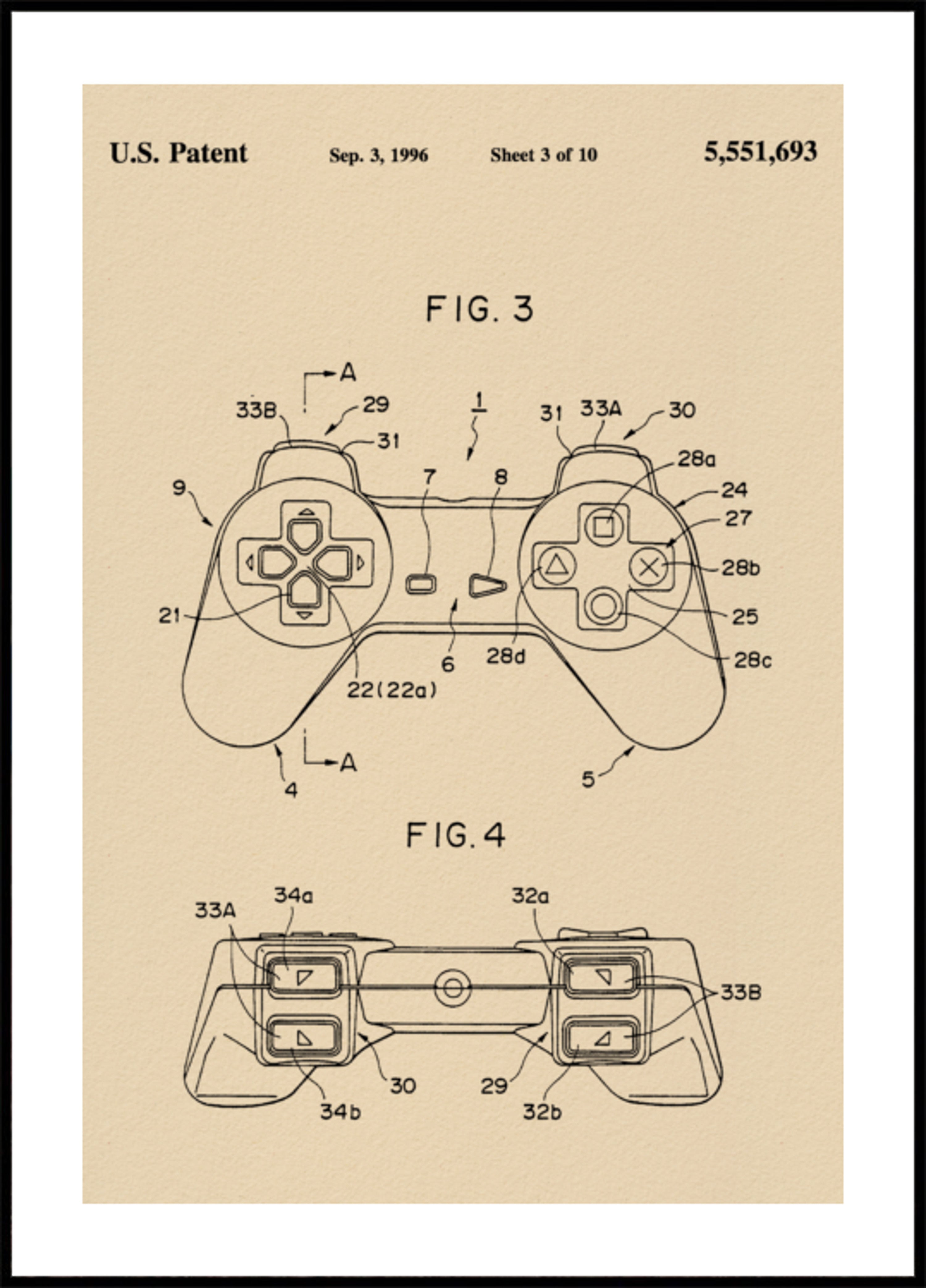 Patent klasického herního ovladače