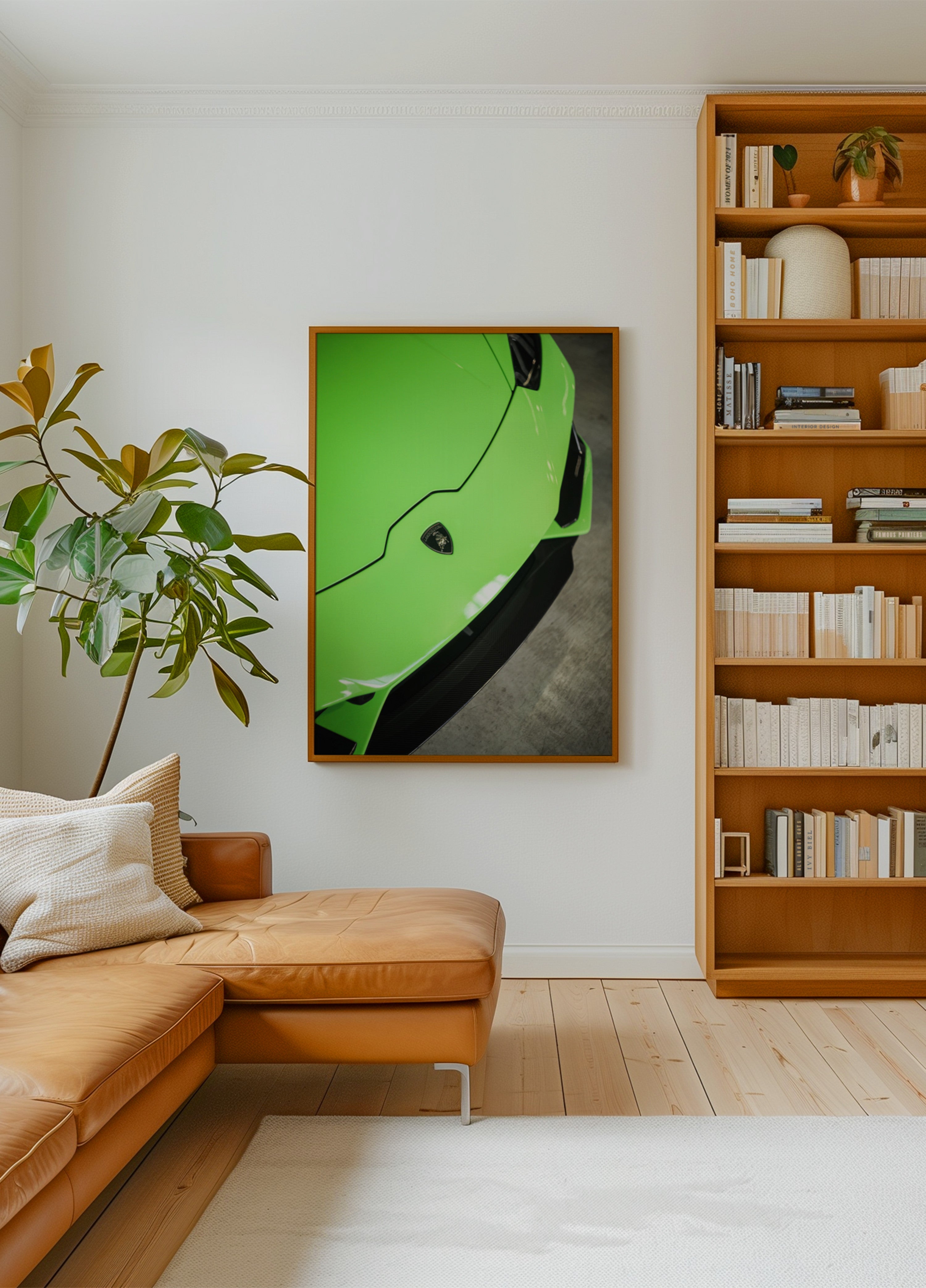 Elegantní zelené sportovní auto
