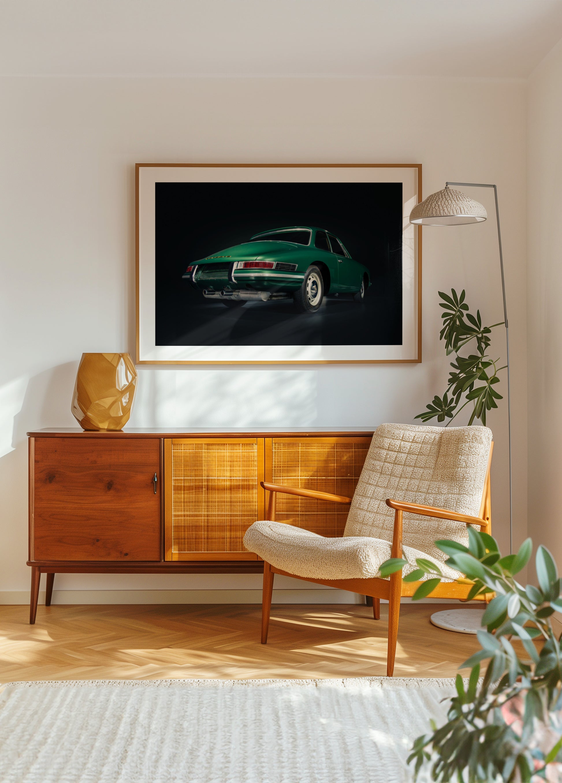 Klasické zelené sportovní auto