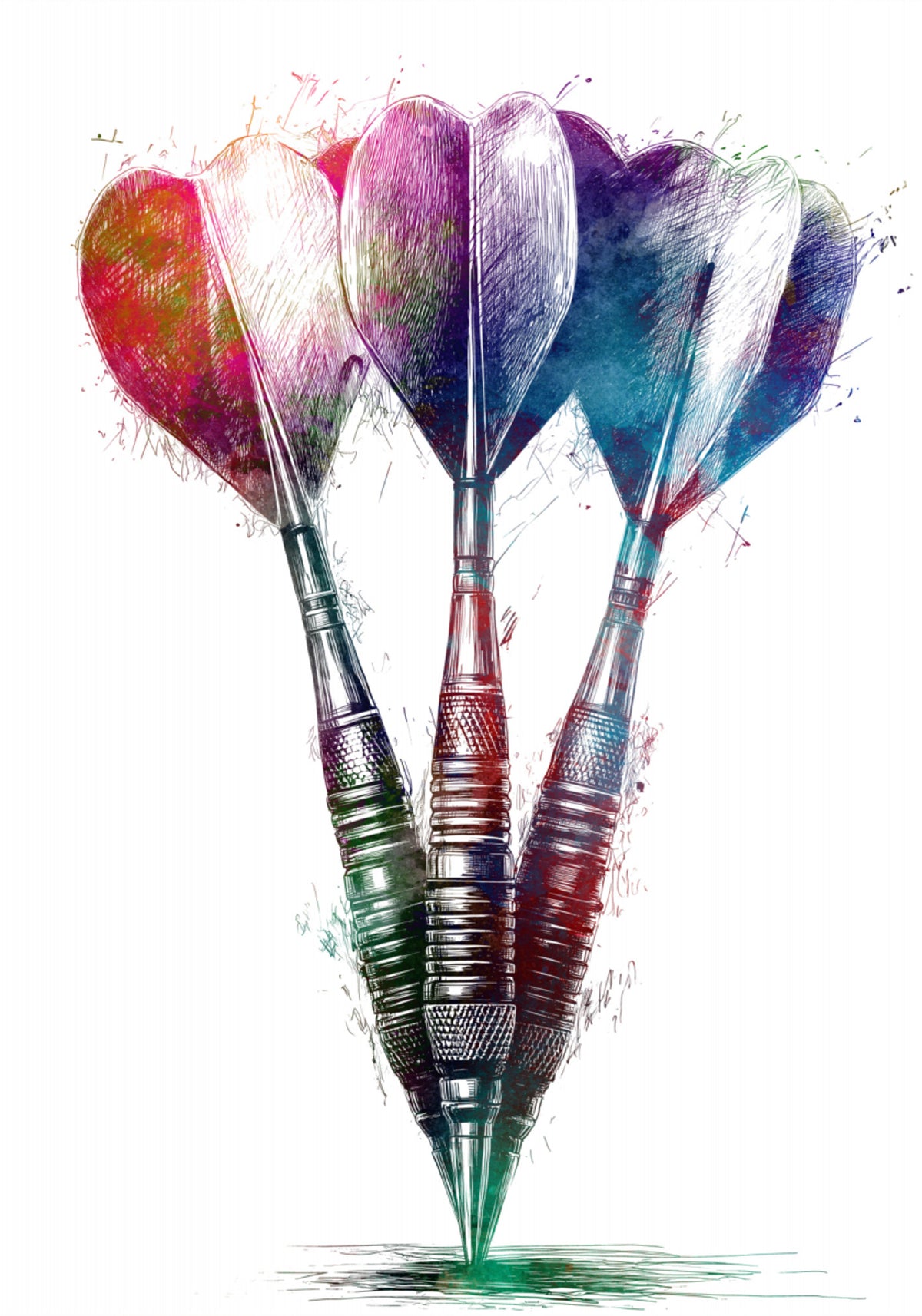 Vibrant Dart Game