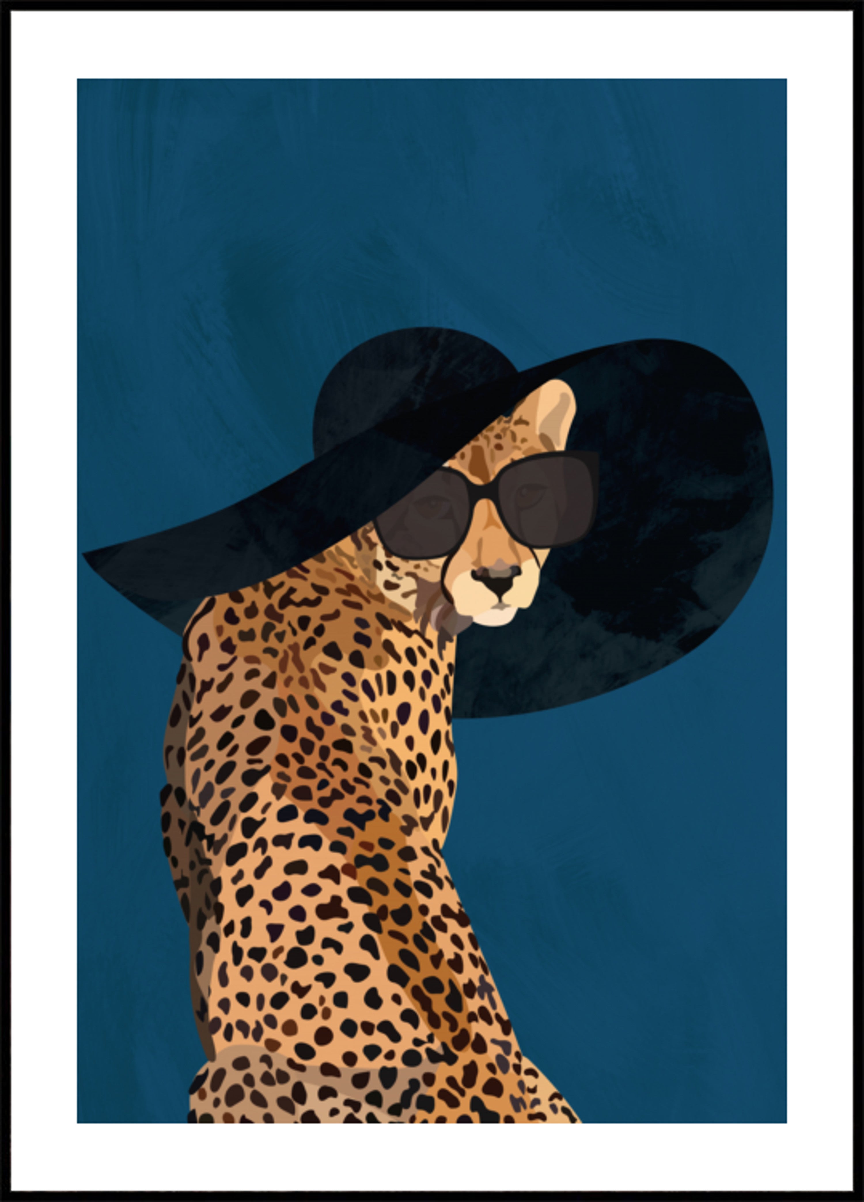 Elegantní gepard v klobouku