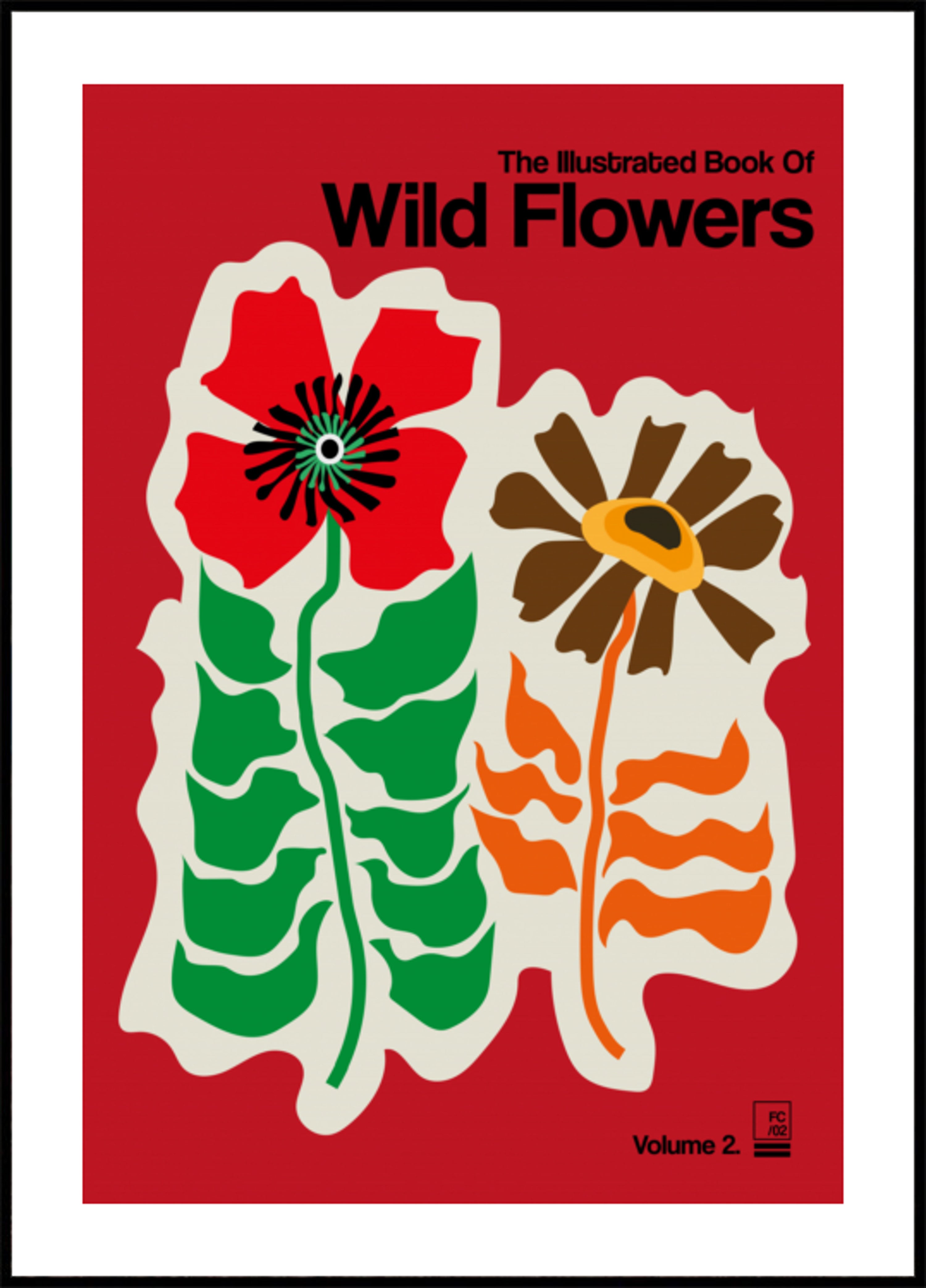 Retro Wildflower Ilustrace