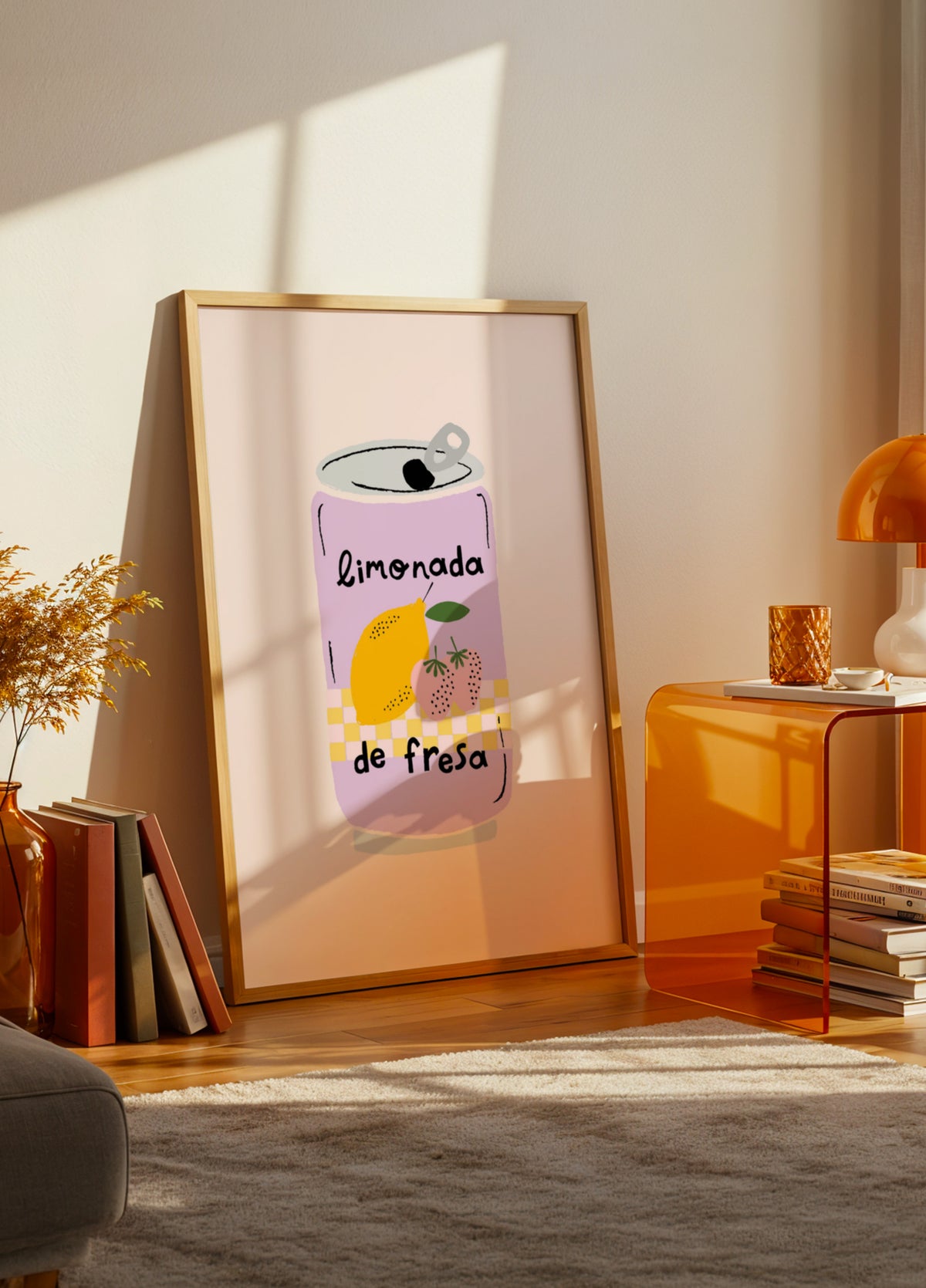 Plechovka s jahodovou limonádou