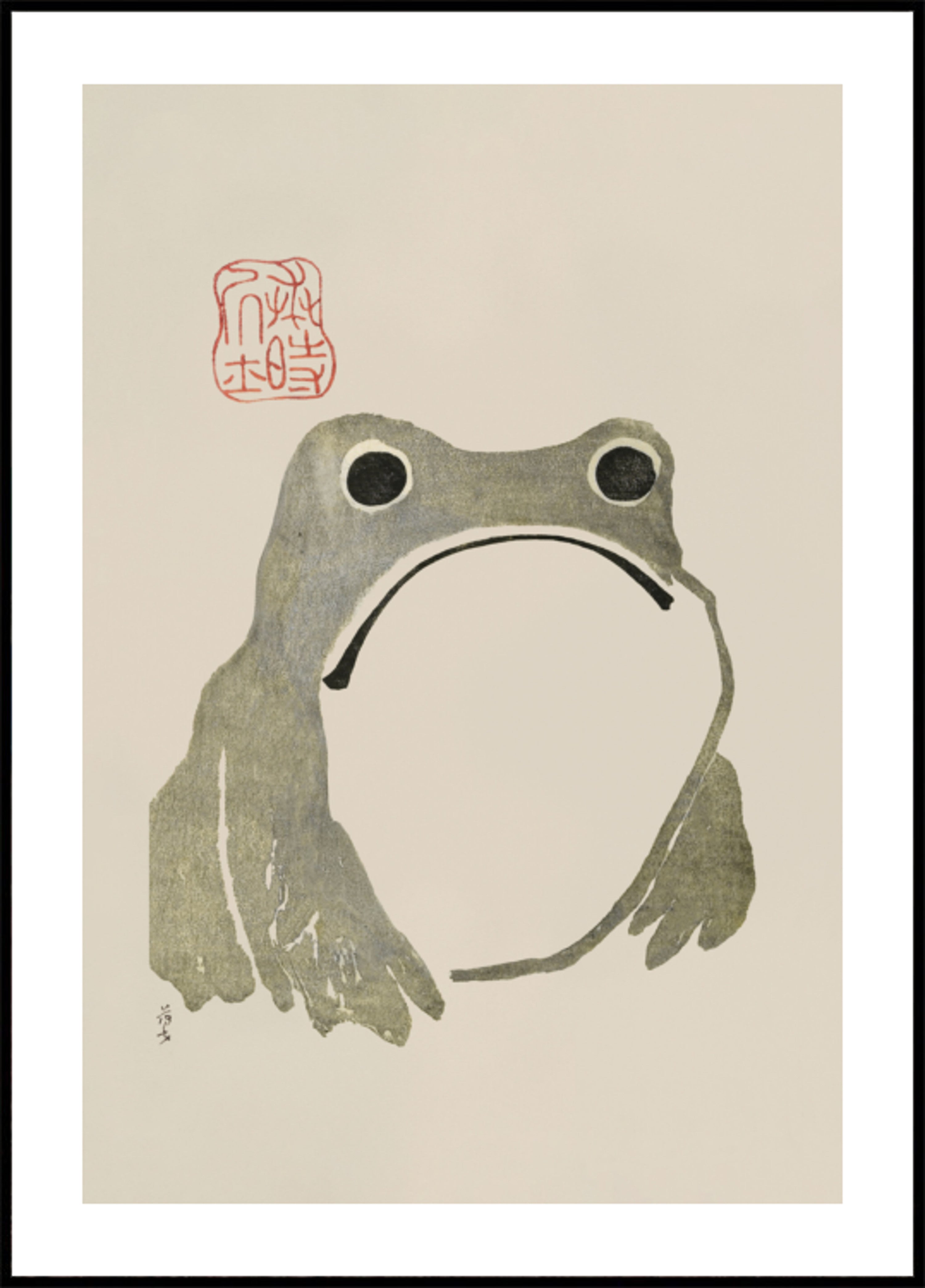 Grumpy Frog I Original
