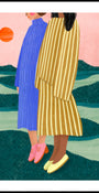 Women Overlook Serene Landscape