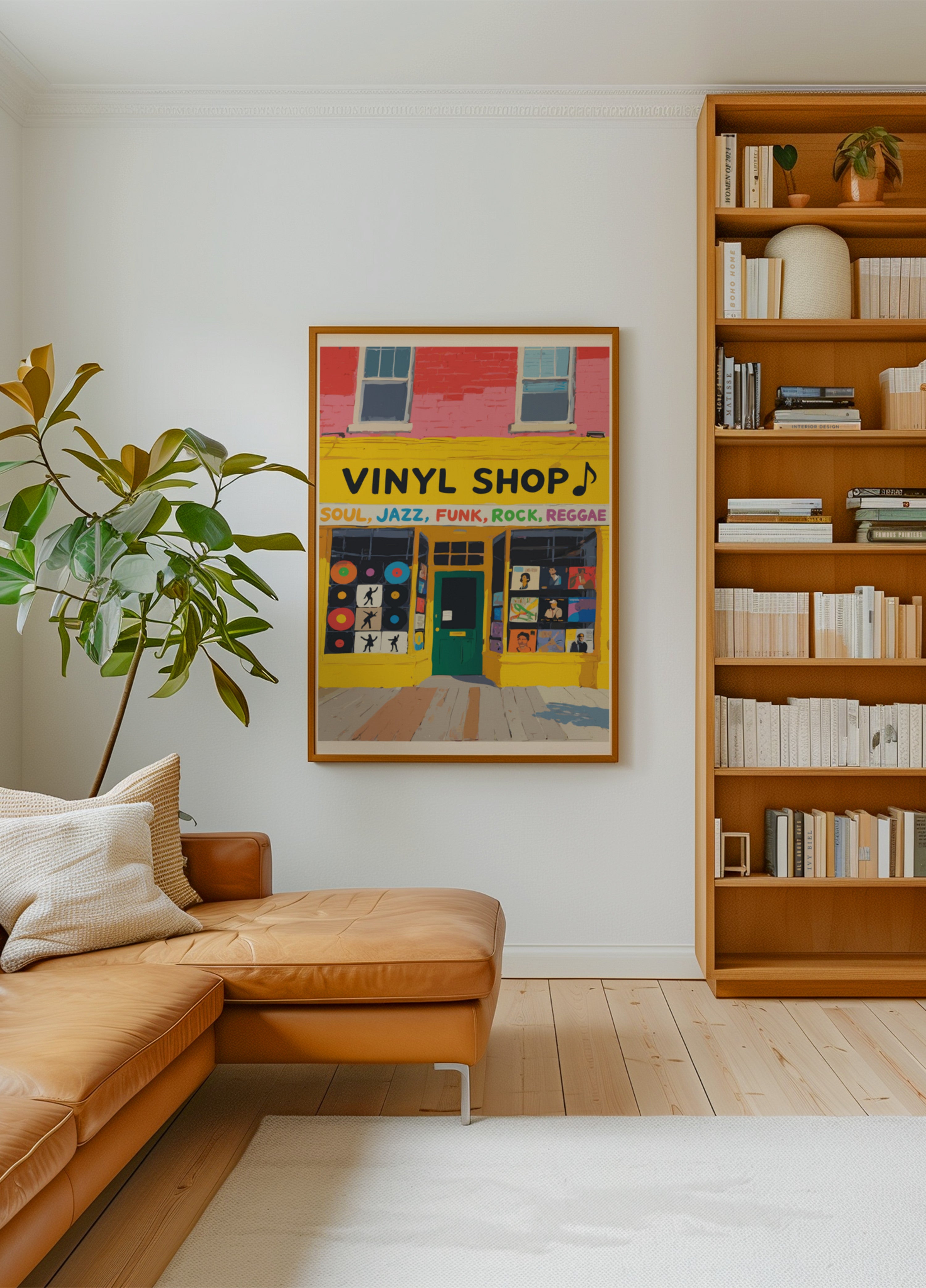 Obchod s barevným vinylem