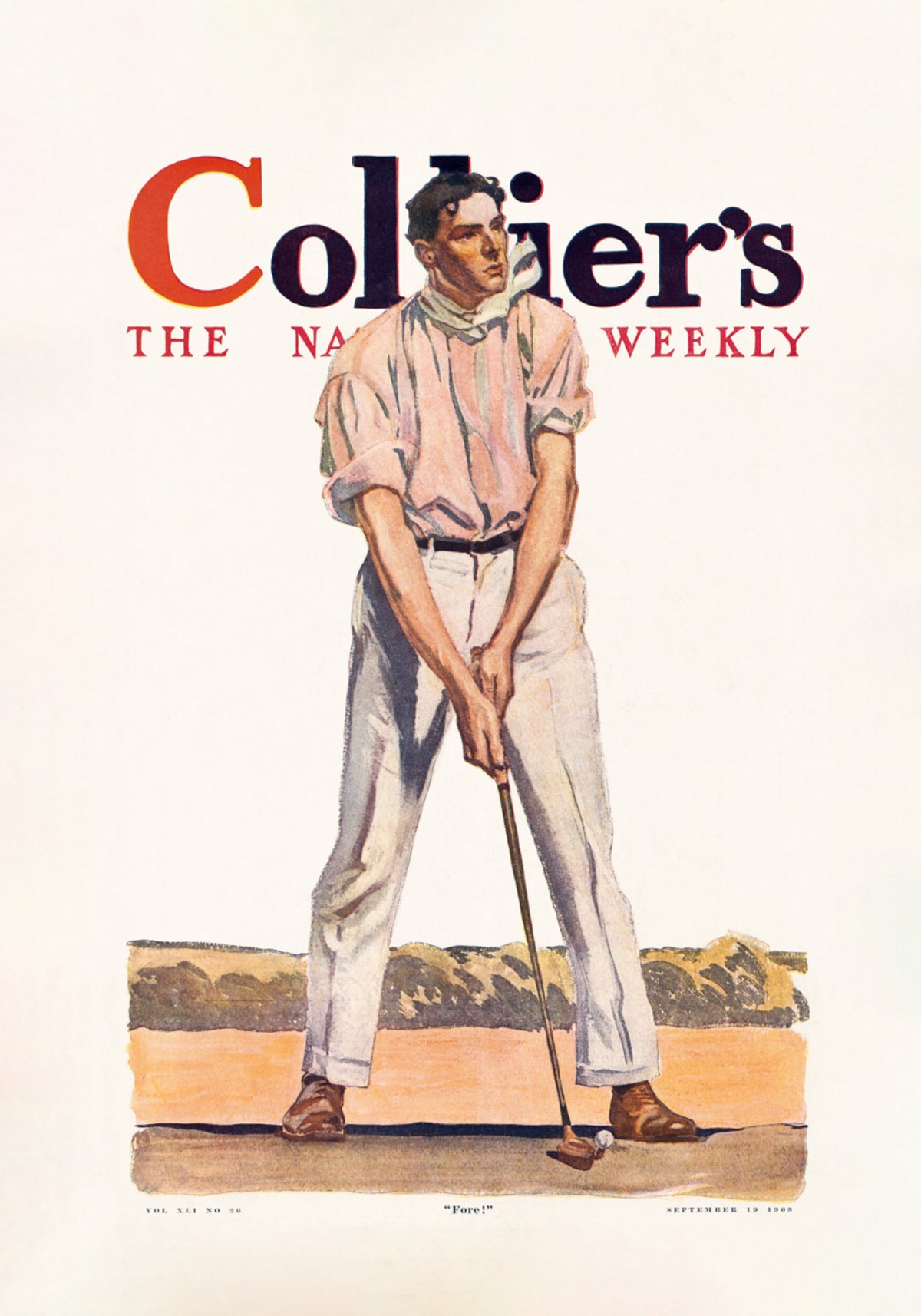 Collier's Golf (1908), Vintage muž