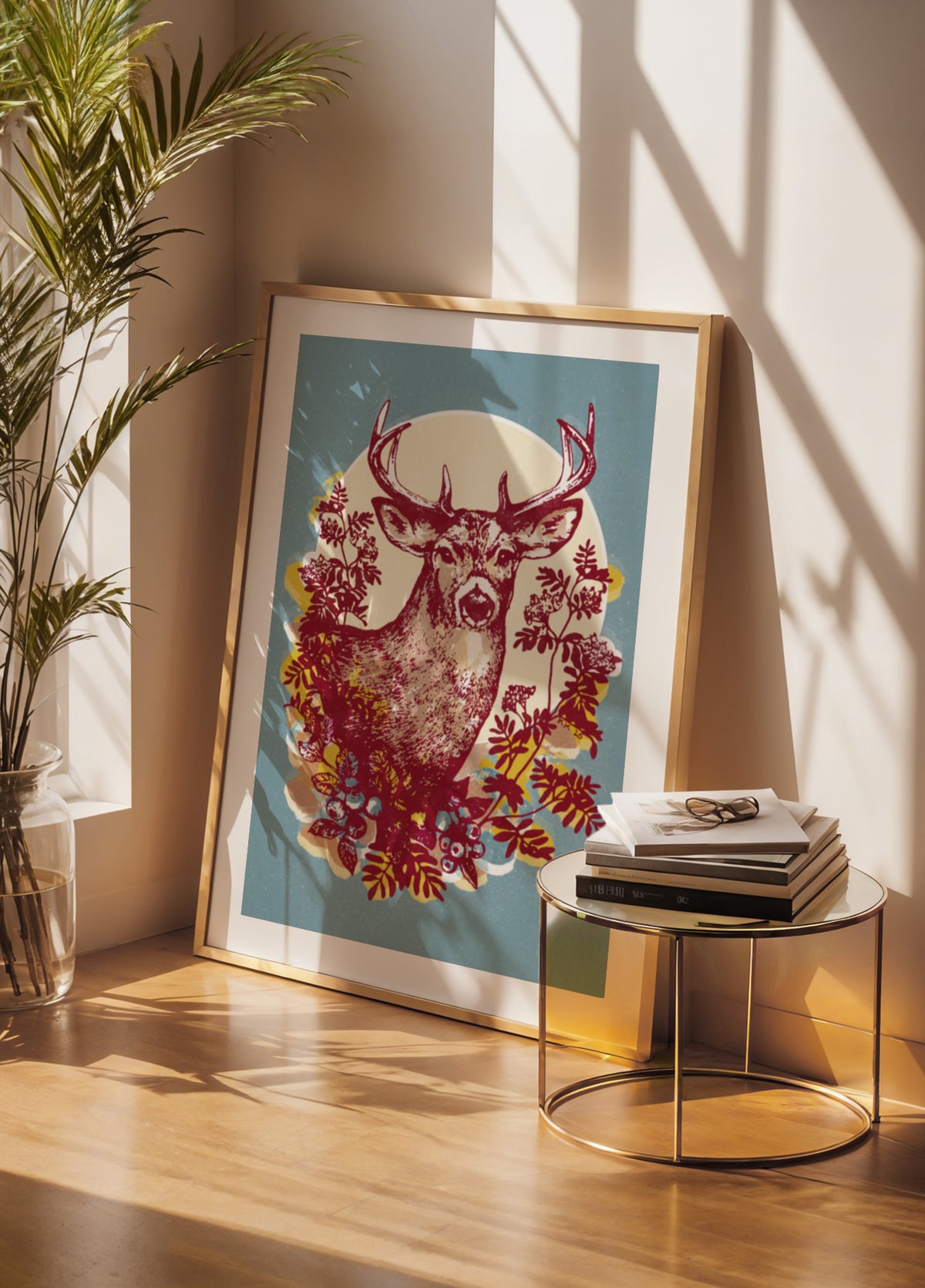 Elegantní lesní jelen