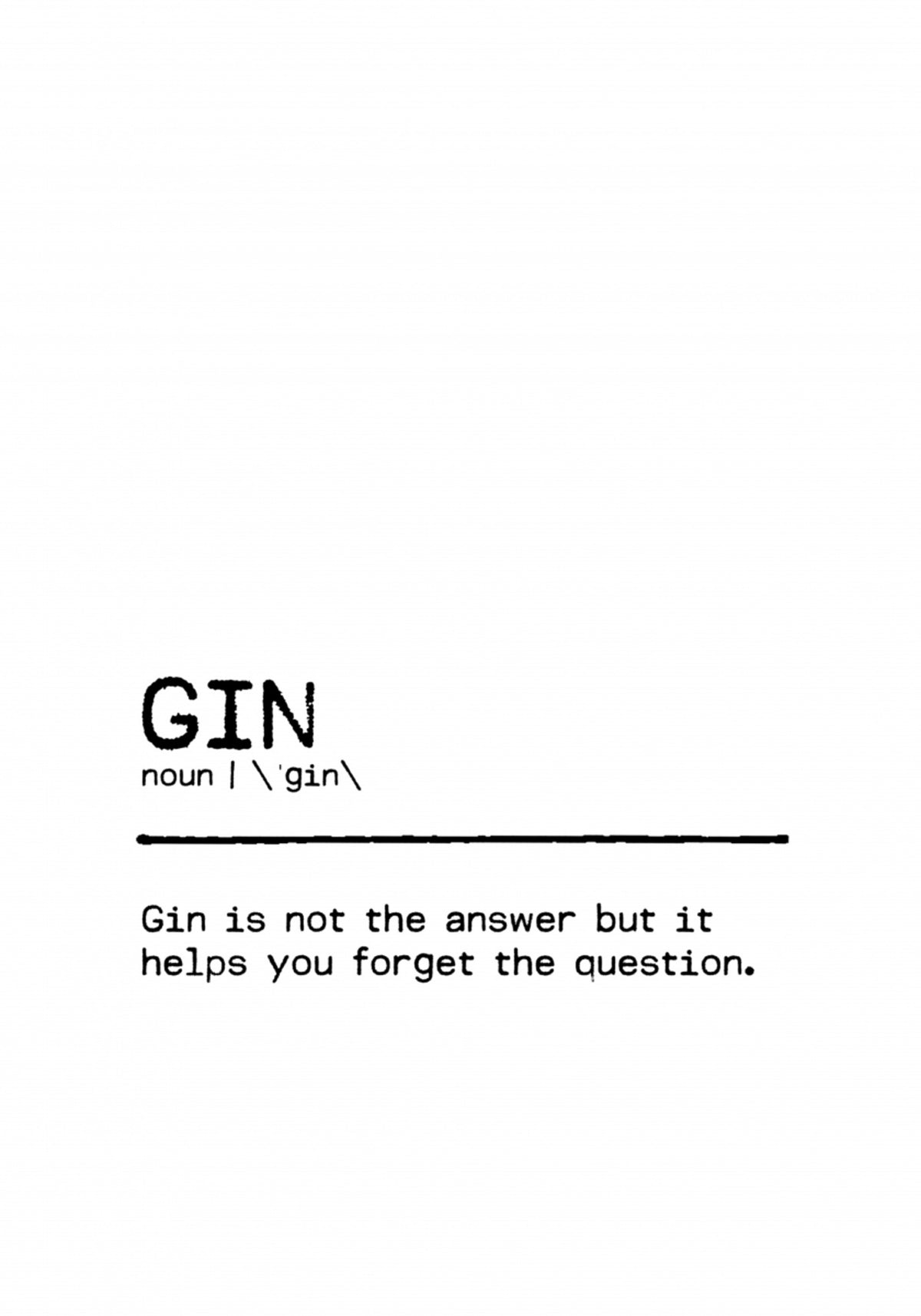 Witty Gin Definice