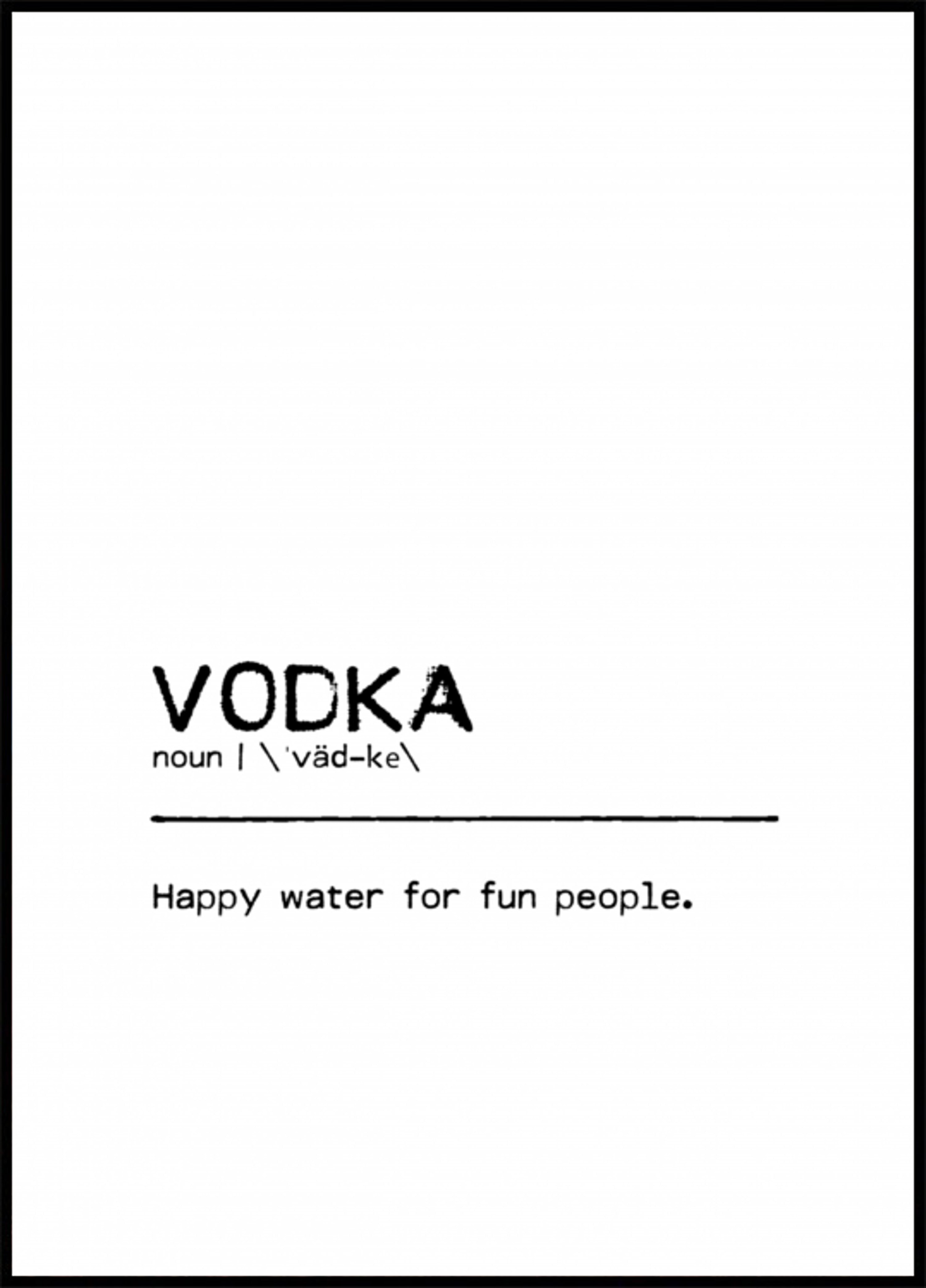 Vodka Happy Water Definice
