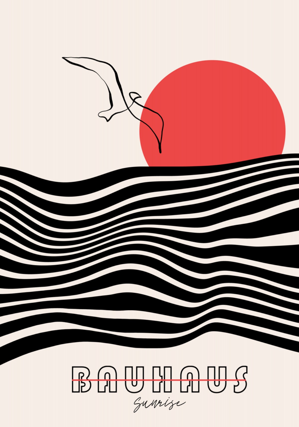 Bauhaus Východ slunce oceán