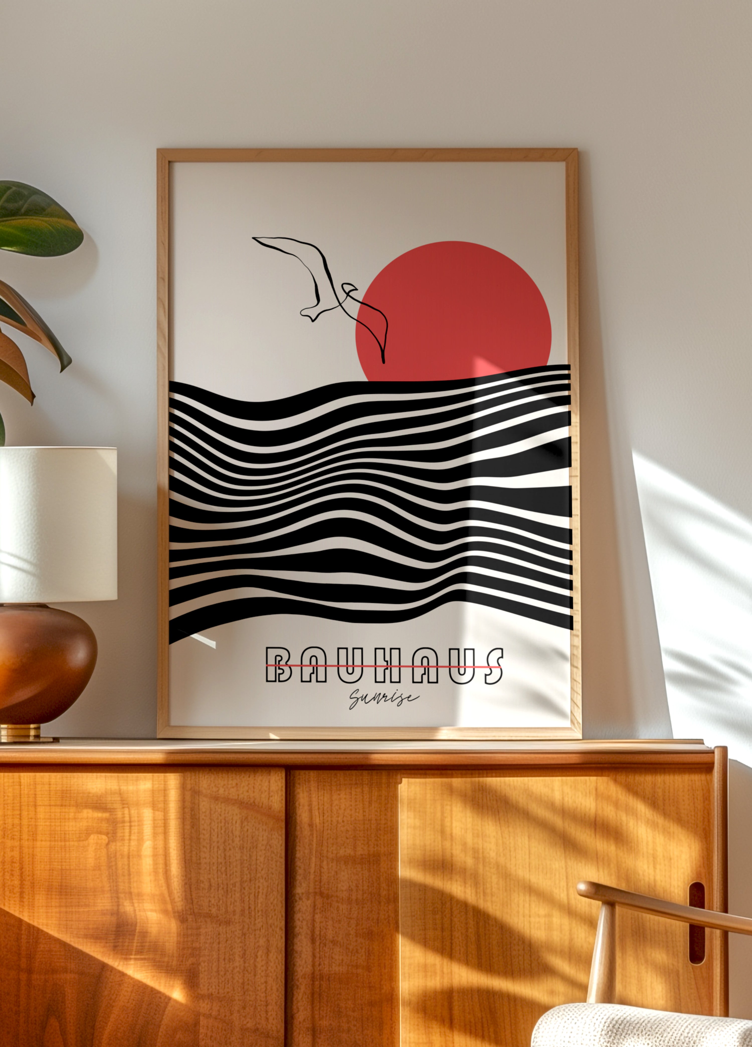Bauhaus Východ slunce oceán