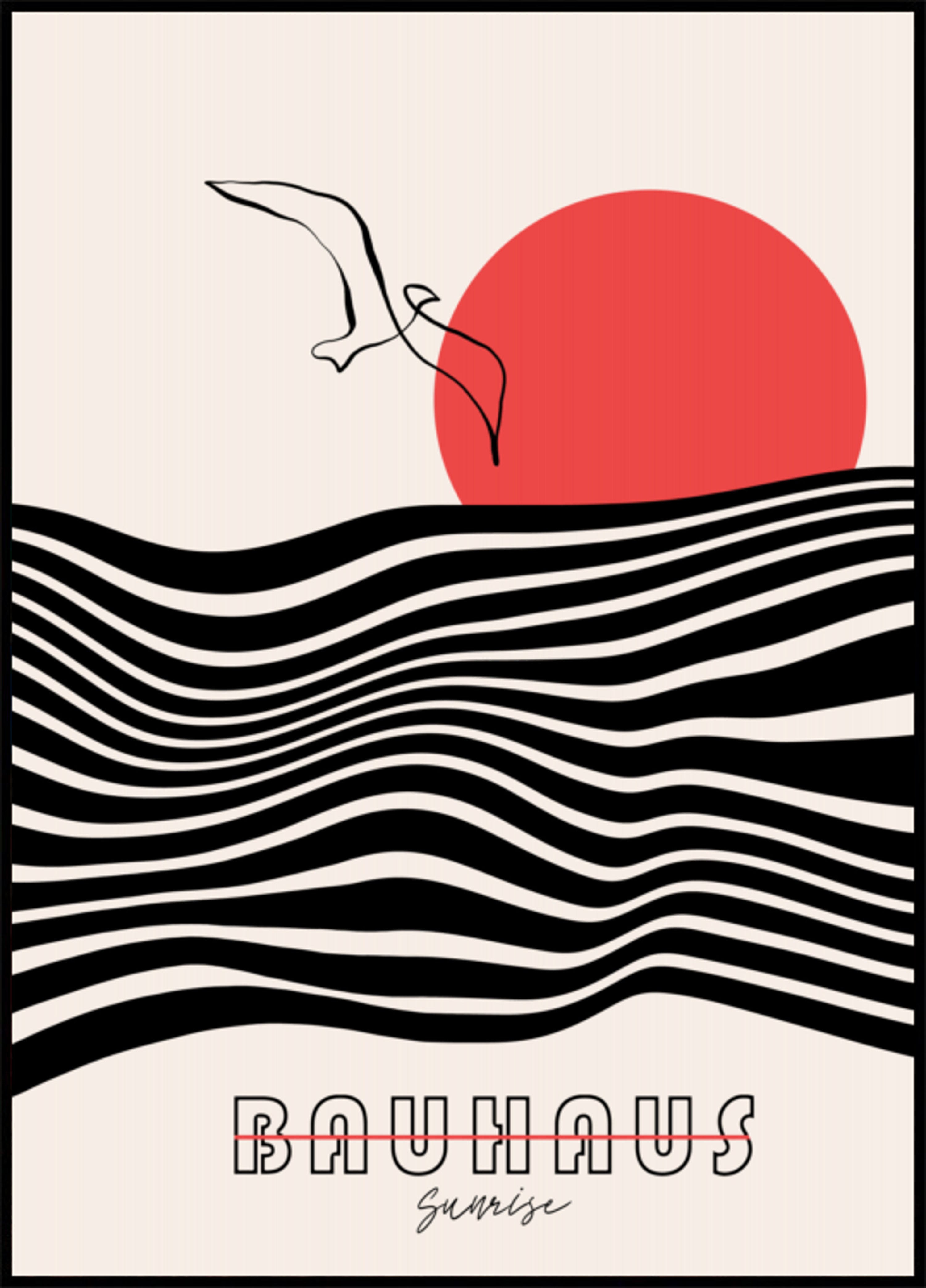 Bauhaus Východ slunce oceán