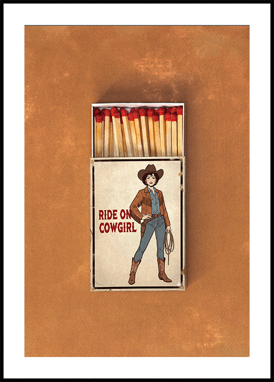 Ride On Cowgirl Poster - Posterbox