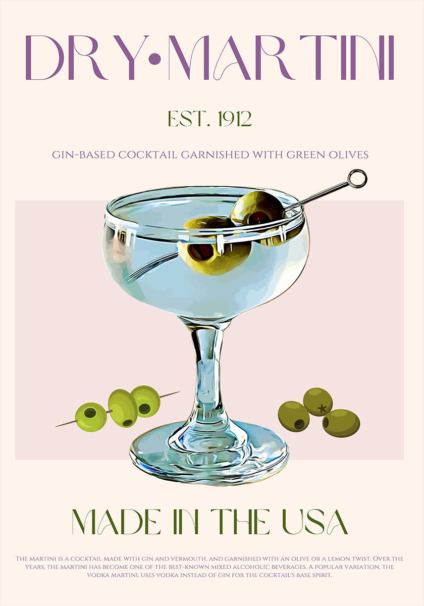Classic Martini Charm Plakat - Posterbox