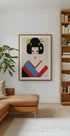 Geisha Girl Geometric Illustration (NEW) - Posterbox