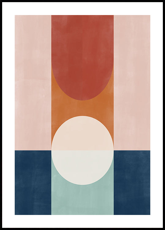 Abstract Design With Geometric Shapes - Posterbox
