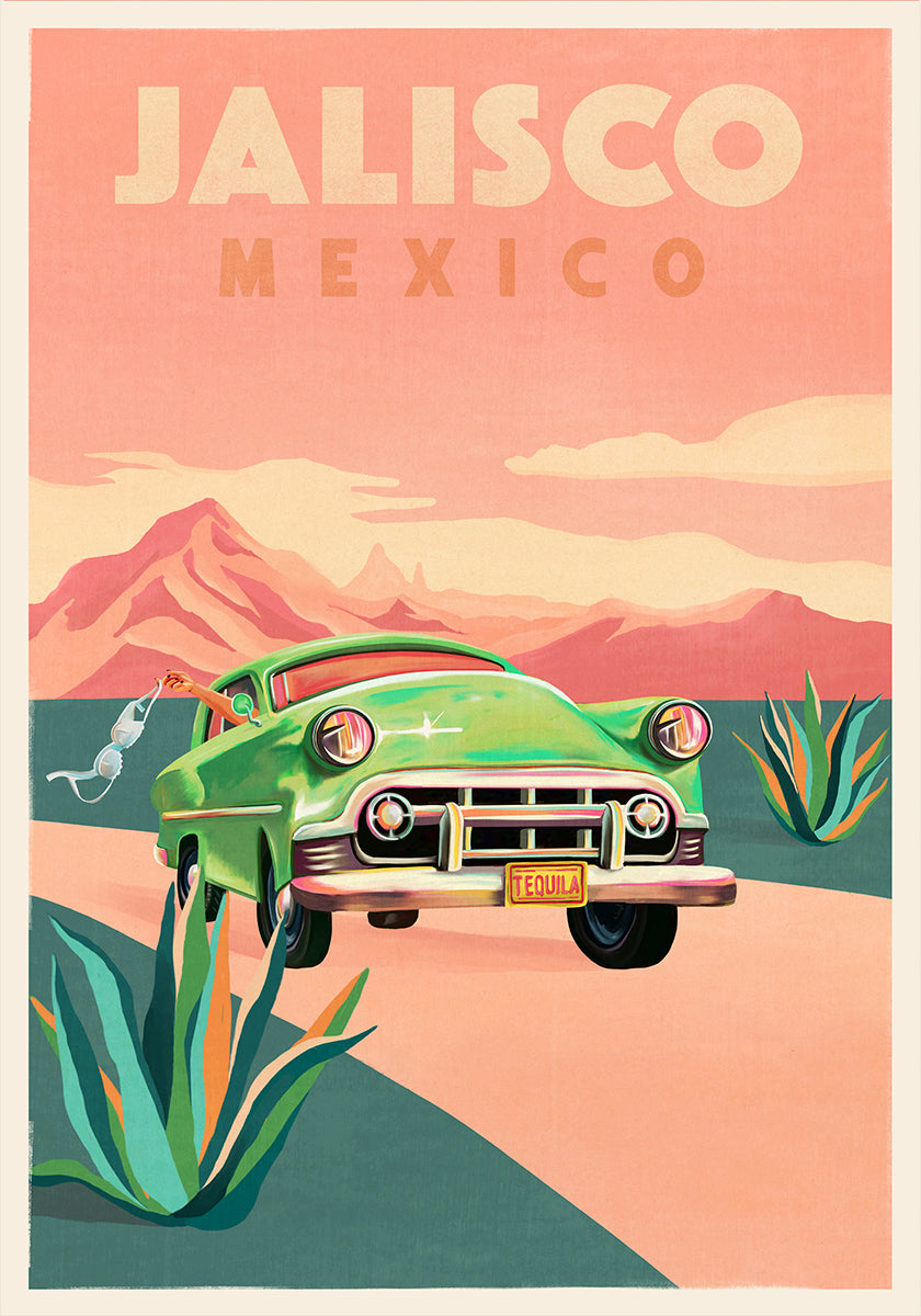 Jalisco Mexico Vintage Travel Poster (NEW) - Posterbox