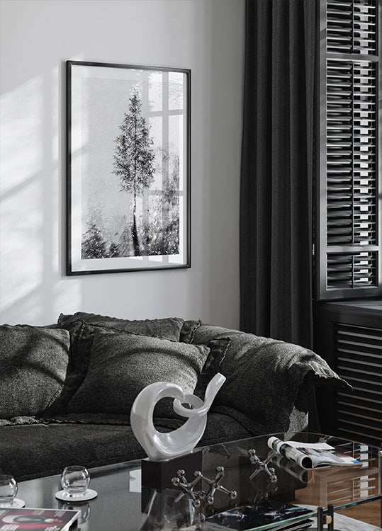 Woven natural dreams black &amp; white Plakat - Posterbox