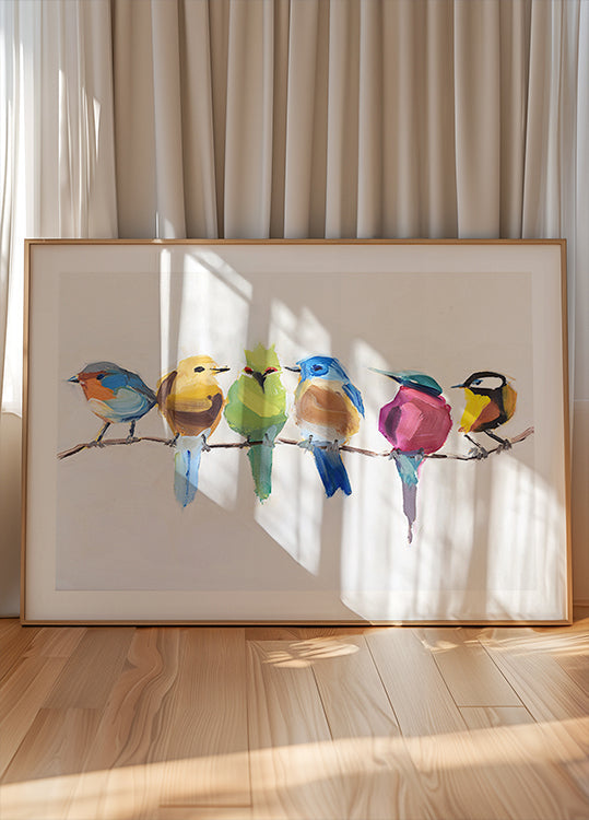 Birds On a Branch Plakat - Posterbox