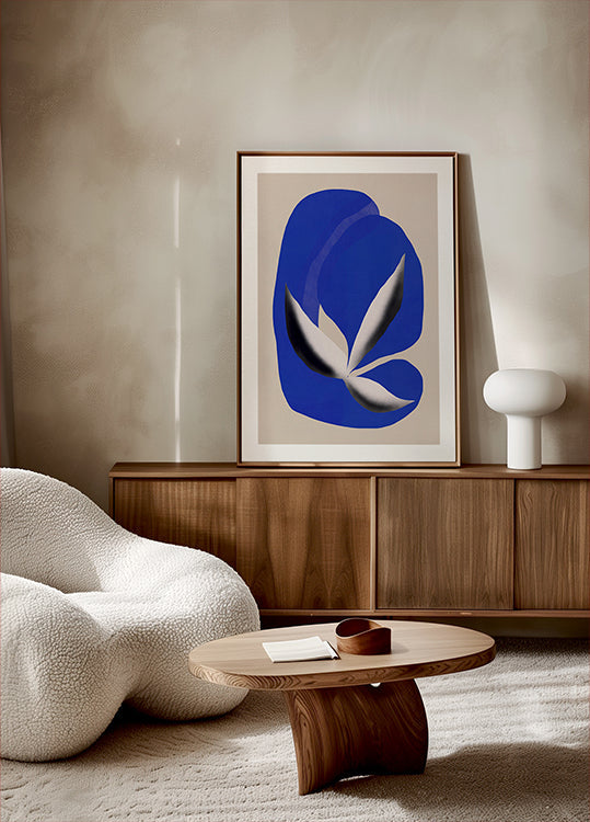 Liquid cobalt blue abstraction 02 (NEW) - Posterbox