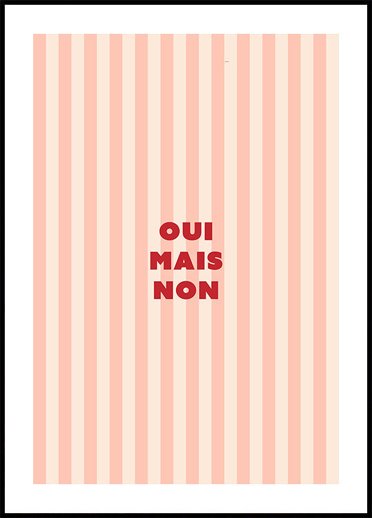 oui mais non Plakat - Posterbox
