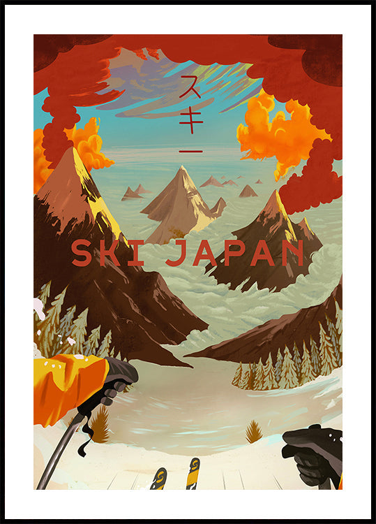 Ski Japan Plakat - Posterbox