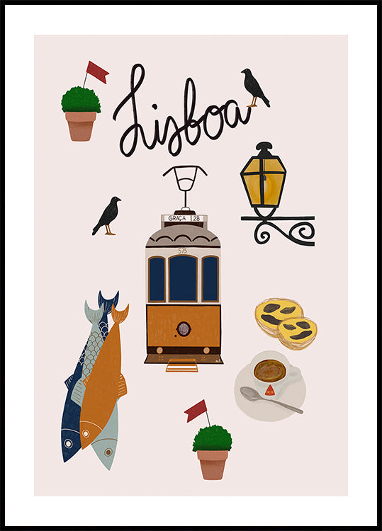 Lisbon Travel Plakat - Posterbox