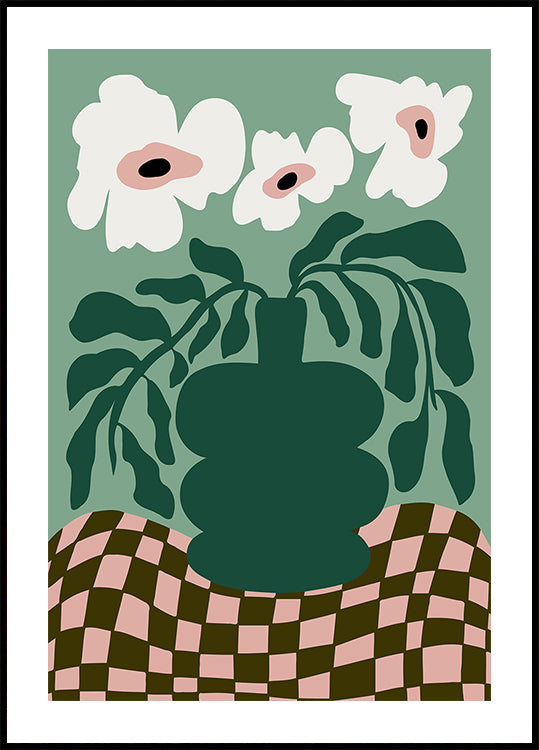Bold Blossom Pottery Plakat - Posterbox