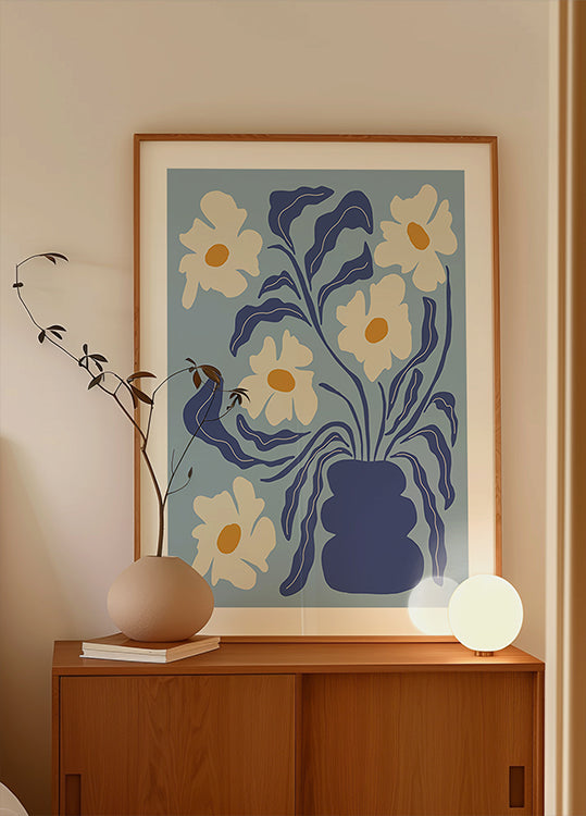 Blue moon flower-pot (NEW) - Posterbox