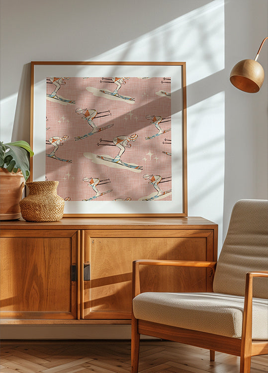 Zimní sporty Retro Vintage Ski Blue.png (NOVÉ)