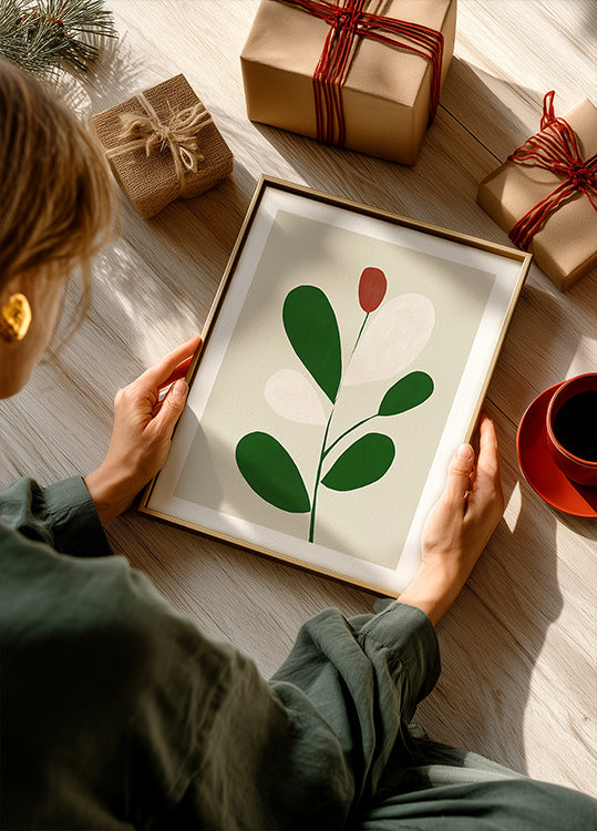 Plakát s minimálním květem