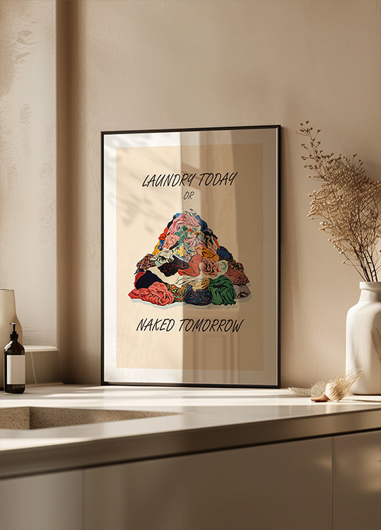 Laundry Naked Pictufy Plakát