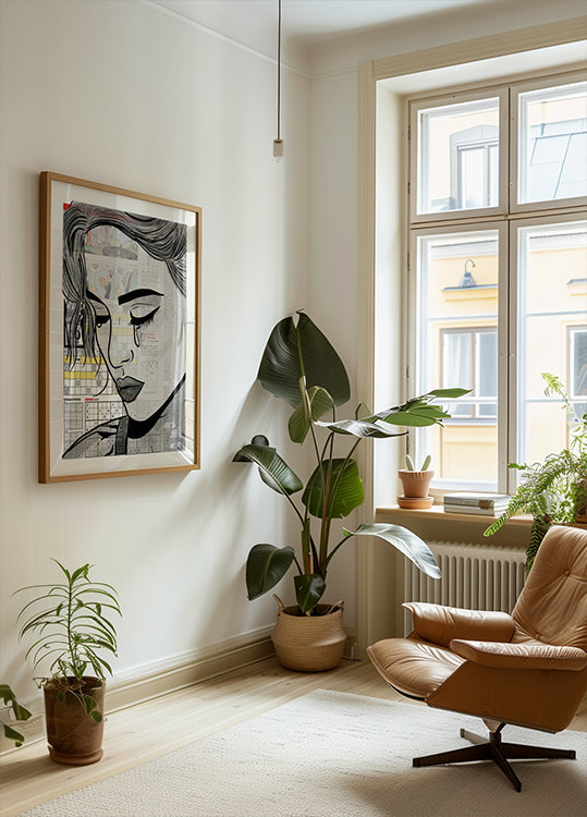 Papír dívka plakát