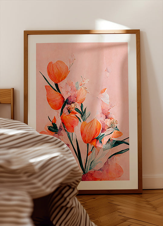 Okvětní lístky a plakát elegance