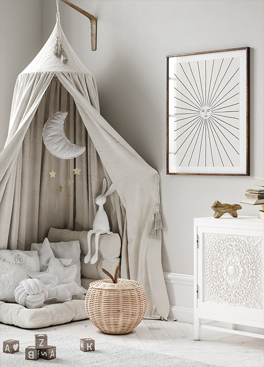 Plakát sluneční paprsek