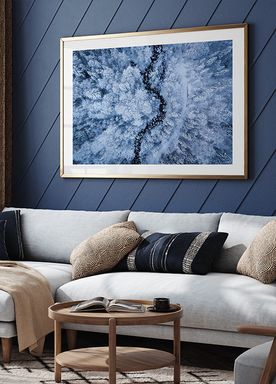 Mrazivá zima plakát krásy