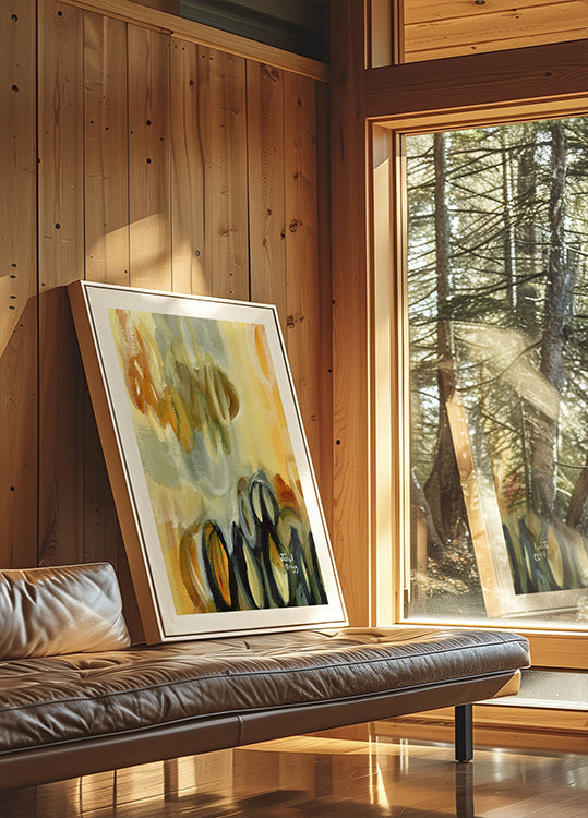 Abstrakt s ovály a zlatem (NOVINKA)