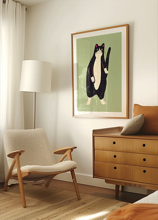 Černobílá kočka 02 (NOVÁ)