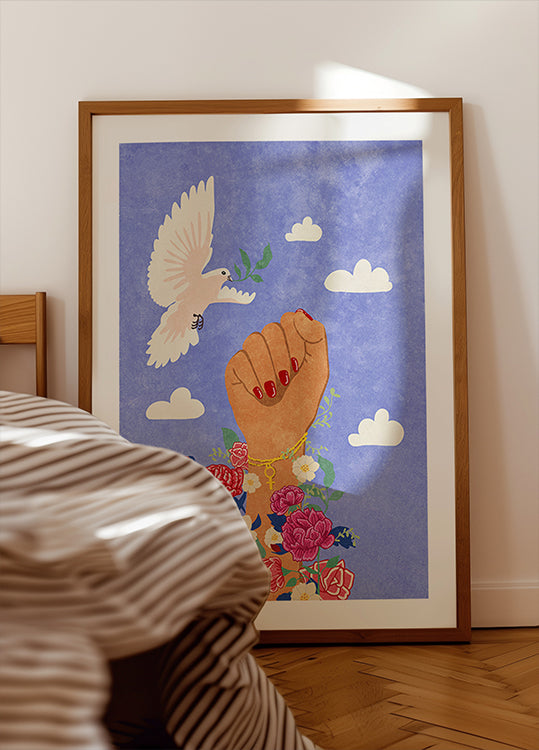 Feministická pěst plakát