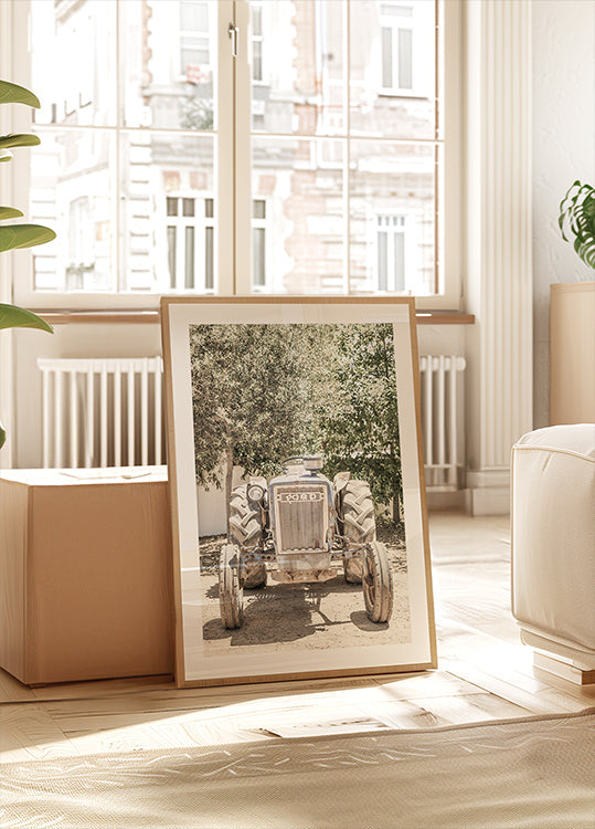 Robustní traktor scéna plakát