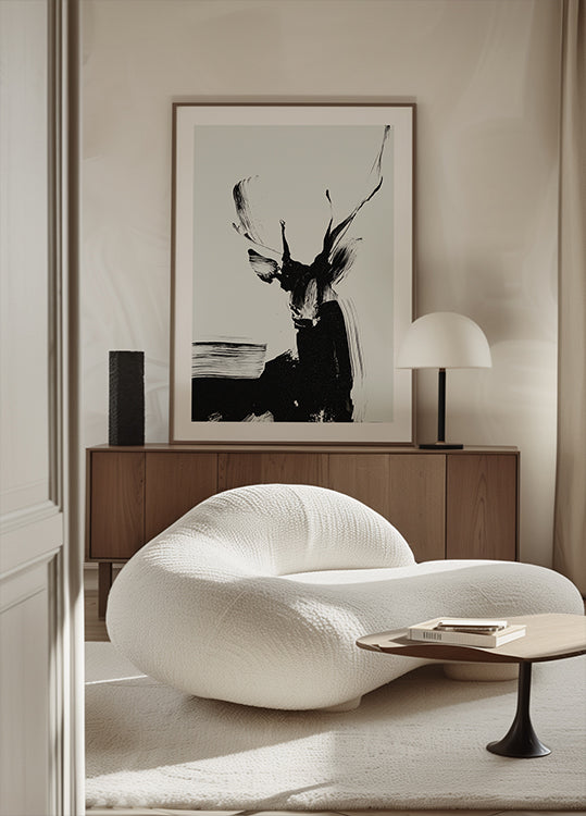 Tah štětcem Jelen V Plakátu